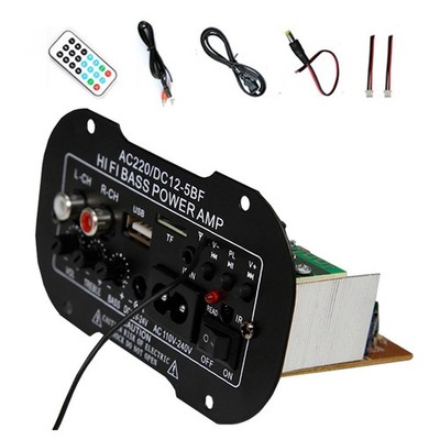 5 Zoll 220V Bluetooth 2.1 Leistungsverstärker Audio Bass Digital Amp Radio MP3