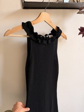 Black Mango Knitted Halter Neck Dress Brand New Size XS