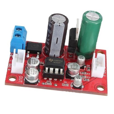 NE5532 Dynamic Microphone Stereo Preamp Amplifier Board + Signal Shield Wire