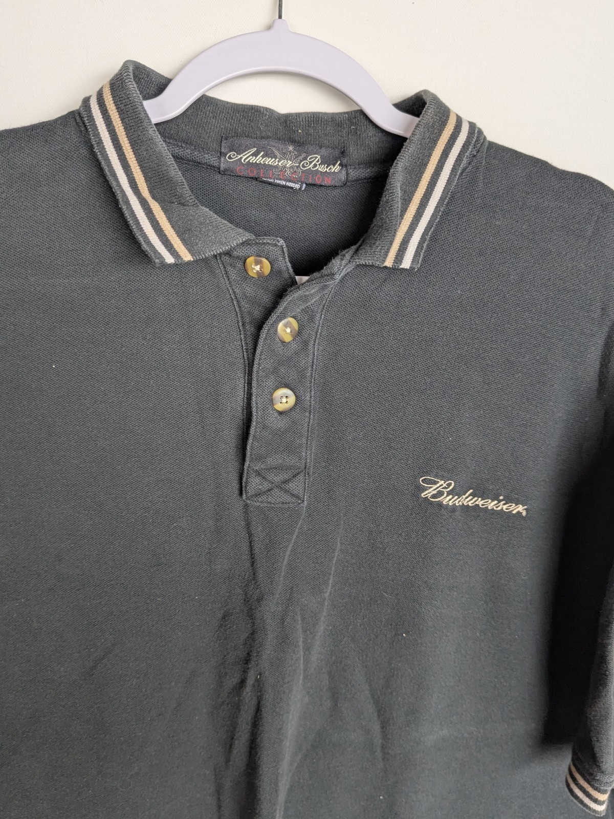 POLO GOLF SHIRT Lot (8) Anheuser Busch NIKE Cutter&Buck LACOSTE ADIDAS GUESS thumbnail 19