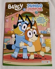 BLUEY Jumbo Coloring & Activity Book with Tear/Share Pages New! Free Shipping!