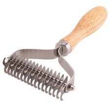 Haustier Pflege BüRste, 2 Seitige Unterwolle Rechen für Hunde und Katzen, S7093