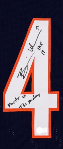 Brian Urlacher Signed Blue Pro Style Jersey w/HOF Monster of Midway-BeckettWHolo - Picture 9 of 12