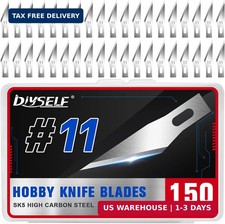 150 PCS Exacto Knife Blades #11, SK5 High-Carbon Steel Craft Blades
