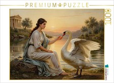 CALVENDO Puzzle Leda und der Schwan | 1000 Teile Lege-Größe 64x48cm Foto-Puzzle