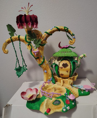 Disney Fairies Tinkerbell Pixie Hollow Tree House Teapot Playset 2006 VERY RARE
