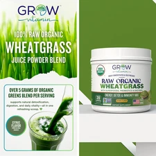 Amazing Grass Wheat Grass Powder: 100% Whole-Leaf For Energy Detox usda organic