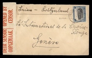 DR WHO SOUTH WEST AFRICA GUCHA? TO SWITZERLAND RED CROSS WWII CENSORED R70964