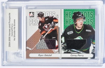 VERY RARE 2004-05 ITG Heroes & Prospects 5/20 RTAN GETZLAF COREY PERRY  #HSHS-10