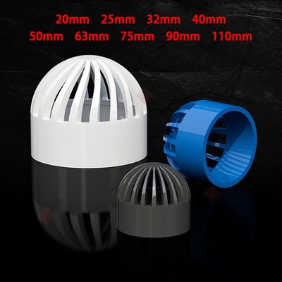 PVC Filter Netz Kappe I.D. 20mm-110mm Klebe Muffe Aquarium Teich Poolrohr Ende
