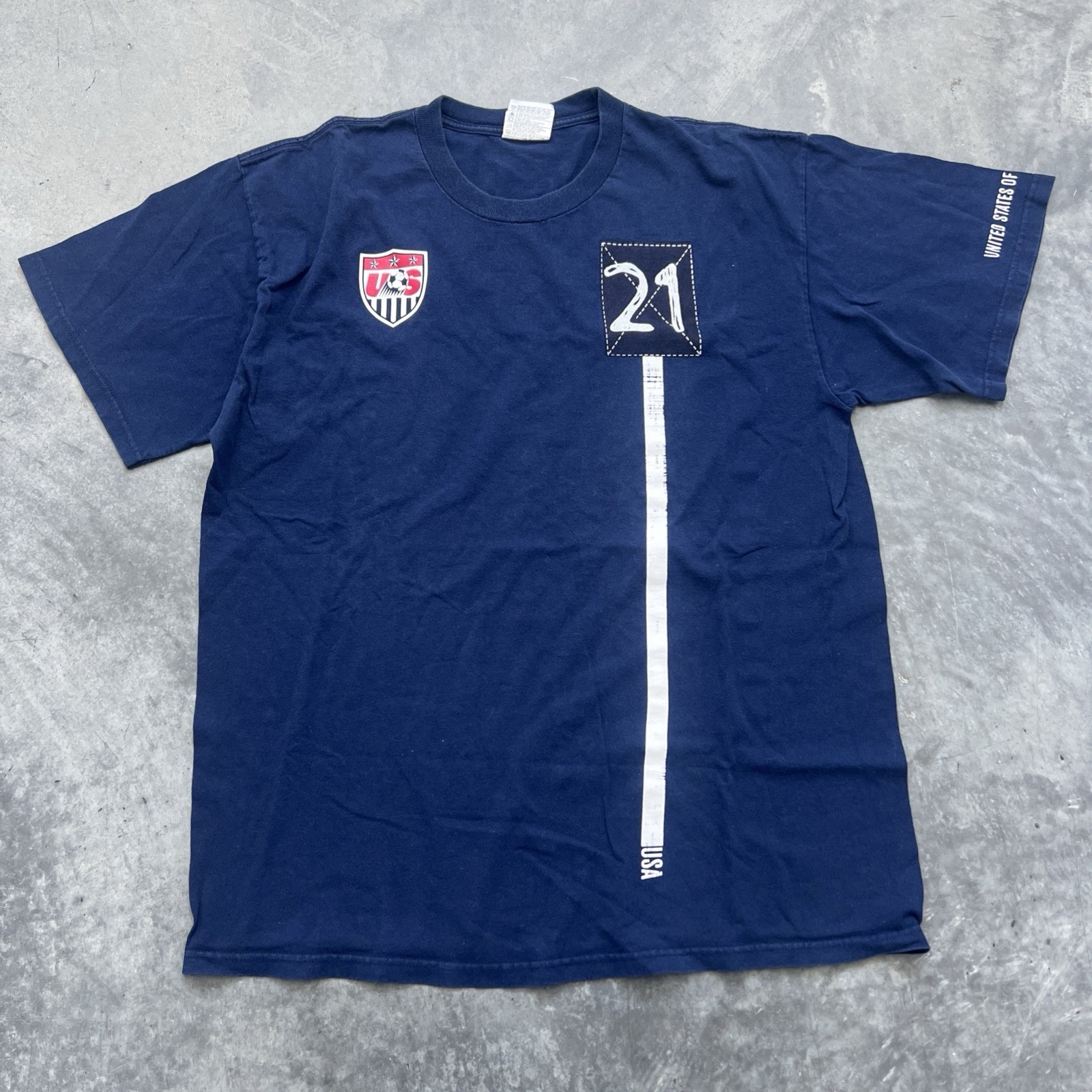 Nike Team United States USA Soccer Landon Donovan Jersey T-Shirt Mens Size L
