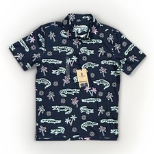 Chubbies Men s The Neon Glad Performance Polo 2.0, Small, New