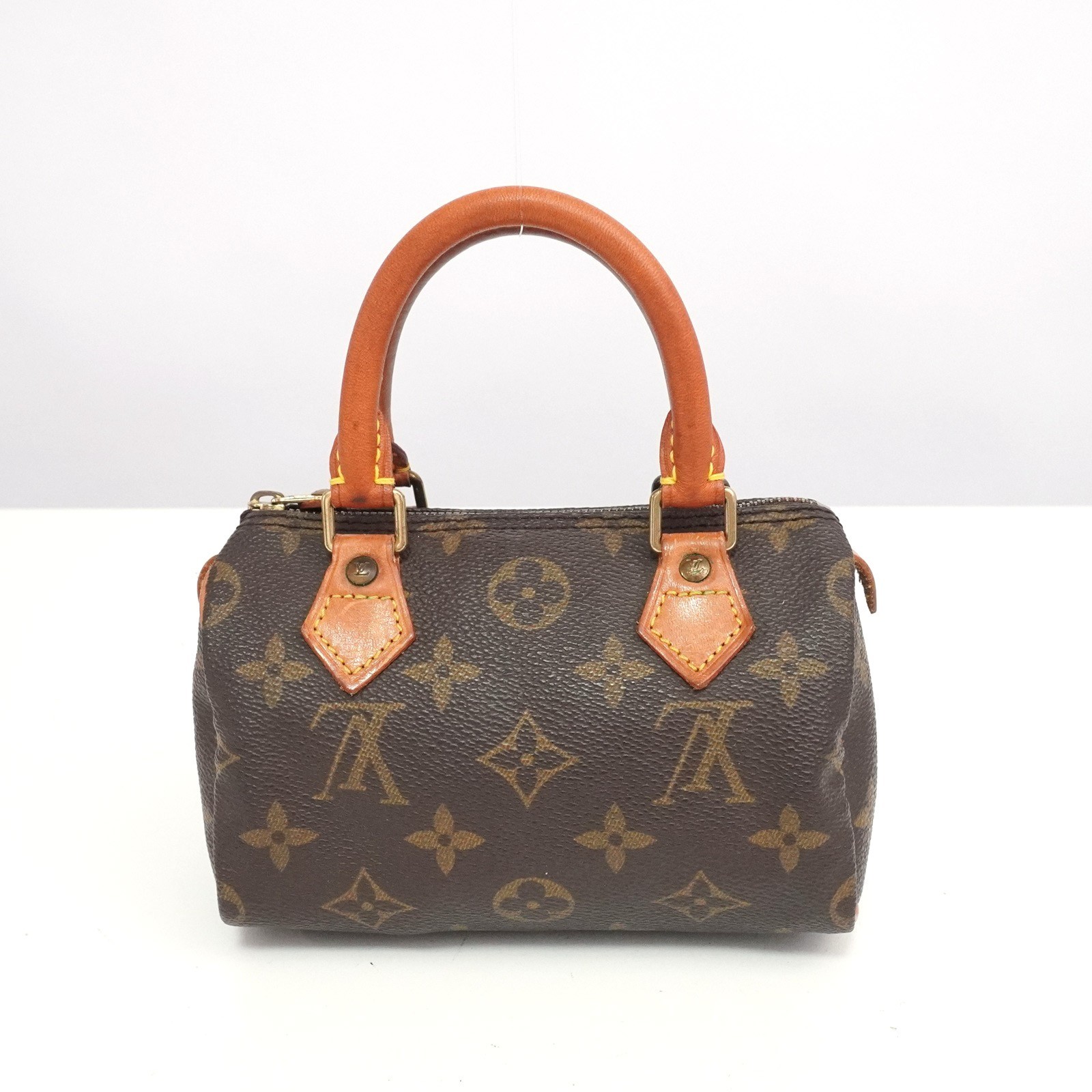 LOUIS VUITTON LV Monogram Mini Speedy M41534 Handbag France TH1922 Auth #53782A
