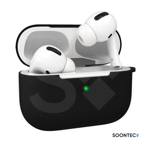 SOONTEC Custodia Silicone per AirPods Pro in Tanti Colori e Connettore Moschettone - Foto 1 di 15