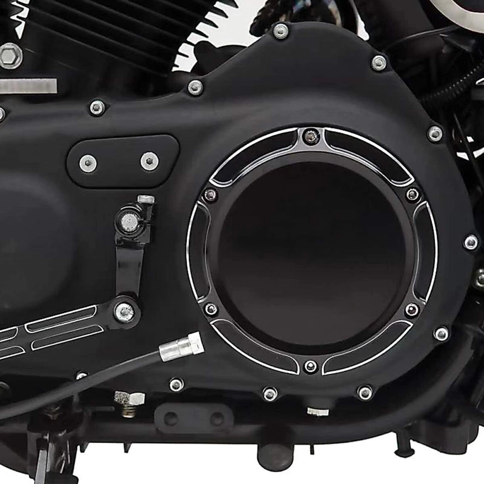 6 Hole Chrome Beveled Derby Cover Harley Sportster 883 2005-up XL1200C Roadster  Foto 2 de 4