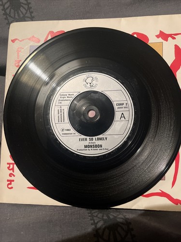 Monsoon - Ever So Lonely/Sunset Over The Ganges 7" Vinyl 1980er Jahre Pop Synth Pop - Bild 3 von 4