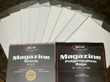 10 BCW Magazine Bag and Board Holder Sleeve Storage Protection