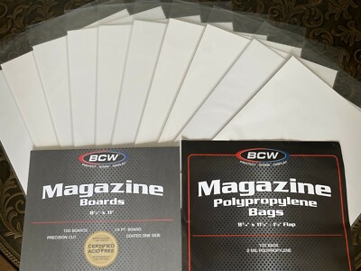 10 BCW Magazine Bag and Board Holder Sleeve Storage Protection