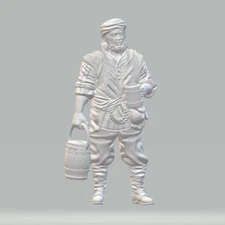 Willowbrook - WB1019 - Male Peasant 2 - 28mm - Resin - w/o Base