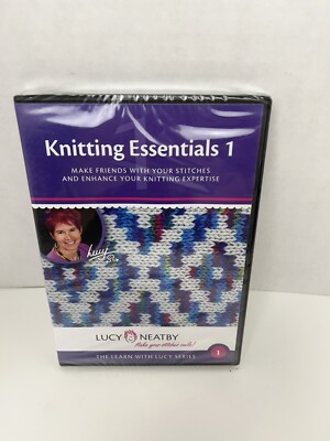 Knitting Essentials 1 DVD Lucy Neatby NEW SEALED Craft Learn from Master Knitter