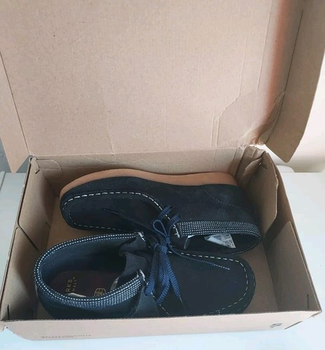 Clarks Kids Wallabee Boot Older Navy Combination Size 4 (Read Description) - Picture 7 of 7