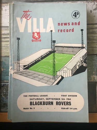 Aston Villa HOME & AWAY programmes 1962/63 1963/64 1964/65 League & Cup - Picture 40 of 49
