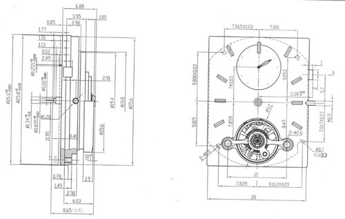 Sea-Gull TY-603 automatic dual-time open heard fly wheel movement - Imagen 2 de 2