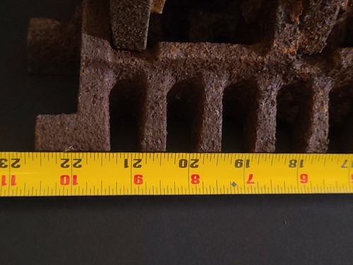 Vintage Antique RED TOP CAST IRON COAL FURNACE Boiler Stove Grate (B) - Picture 2 of 12