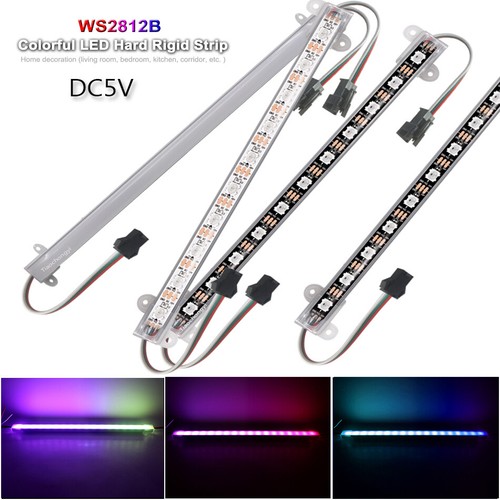 5V WS2812 WS2812B RGB LED Hard Rigid strip Addressable Bar Light Aluminium shell - Picture 1 of 11