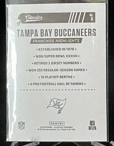 2018 Classics Vintage Logo Sticker #5 Tampa Bay Buccaneers - Bild 2 von 2