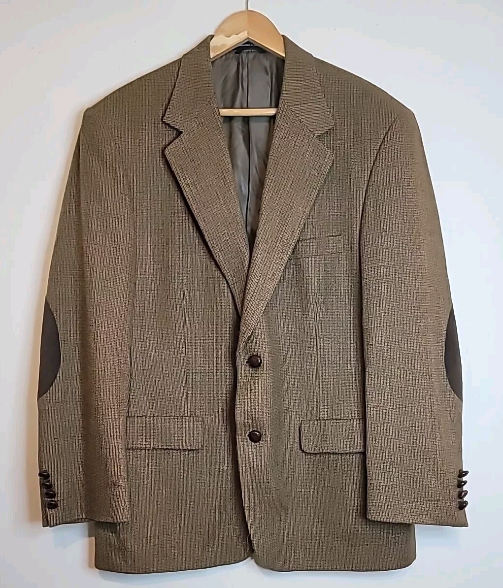 Tweed Jacket Jacket With Shoulder Patches Stafford Sport Coat