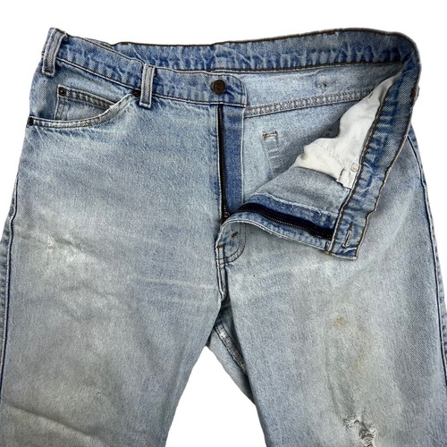 Vintage Levi’s 549 Jeans Mens 35x29* Leather Tab USA Made Denim Distressed 1987 - Picture 7 of 17