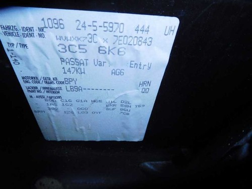 Driver Tail Light Station Wgn Quarter Panel Mounted Fits 06-08 PASSAT 87257 - Picture 3 of 12