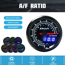 2" 52MM CAR 7 COLOR LED POINTER & DIGITAL NARROWBAND AIR FUEL RATIO GAUGE METER