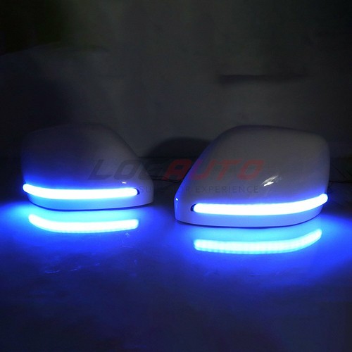 For Nissan Patrol 2016-2019 LED Rearview Side Mirror Dynamic Turn Light Milky - Picture 7 of 10