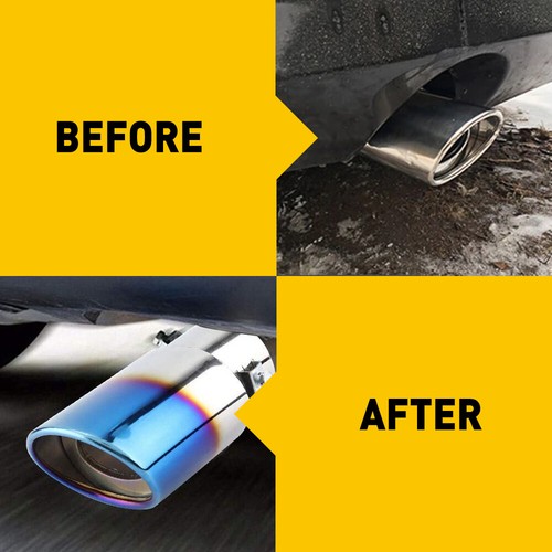 Durable Car Rear Exhaust Pipe Tail Muffler Tip Auto Accessories Replace Kit Blue - Picture 6 of 12
