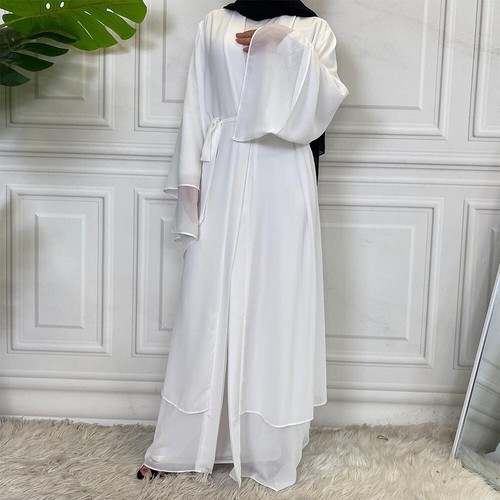 Abaya Ramadan Women Kaftan Open Dress Dubai Muslim Cardigan Kimono Islamic Robes - Picture 129 of 159