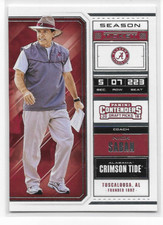 Nick Saban 2018 Panini CONTENDERS HOF Draft Picks Alabama Coach #76