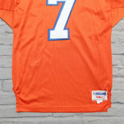 Vintage Denver Broncos John Elway Football Jersey Authentic Sewn Wilson Pro Cut - Picture 3 of 12