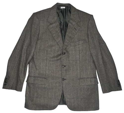 Vintage Brioni Navy Blue Suit Coat Three Button Made In Italy