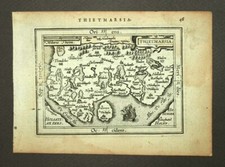 LA DITHMARSE DITHMARSCHEN ALLEMAGNE par A. ORTELIUS 1601 Theatrum Orbis terrarum