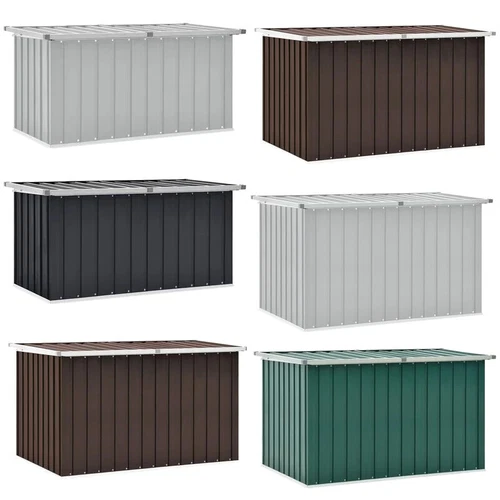 Stahl Auflagenbox Kissenbox Gartentruhe Gartenbox Aufbewahrungsbox vidaXL - Bild 1 von 30