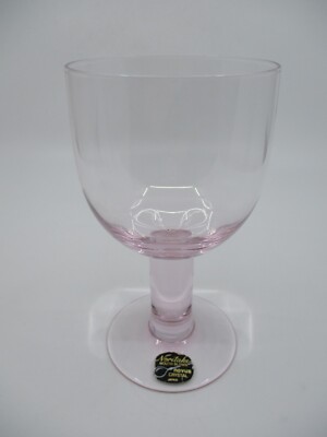 NORITAKE NOVUS PINK WATER GOBLET - 5 7/8''  0206K