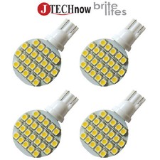 Jtech 4x T10 24 Smd Led Bulb Super Bright Warm White Rv Trailer Interior 921 194