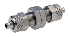 Nickel Plated Brass Equal Bulkhead Quick PushOn Fittings Push On