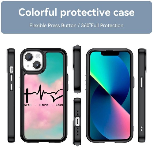 cute Love Faith Hope Anti scratch Cover For Samsung S7 S8 S9 S10 S20 Plus Lite - Picture 18 of 25