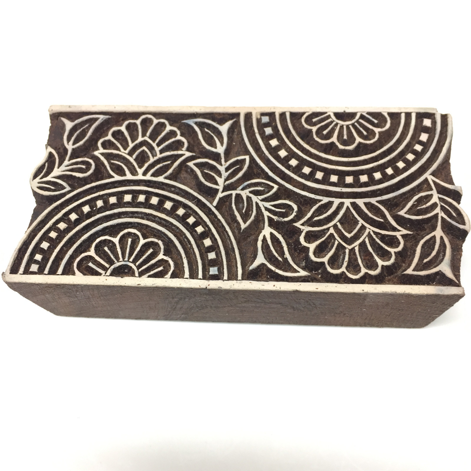 NEW LARGE BEAUTIFUL HAND CRAFTED CUSTOMIZED FLOWER DESIGN WOODEN BLOCK