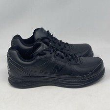 New Balance 577 DSL-2 Shoes Womens 12 M Black Leather Lace Up Walking Sneakers
