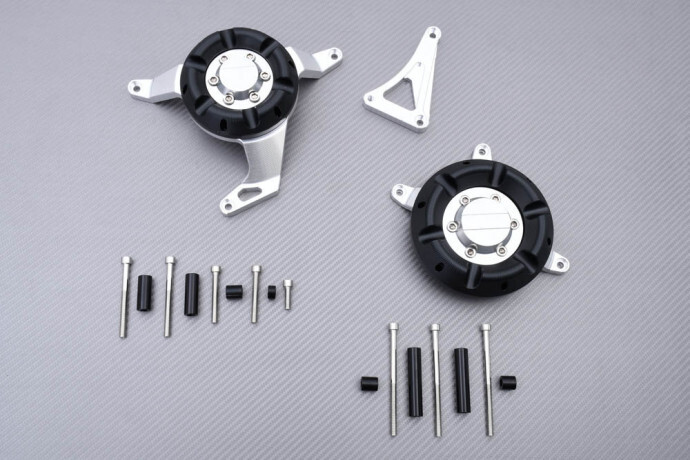 Carter moteur KAWASAKI NINJA 300 R cache protection argent anti-choc 2013-2017