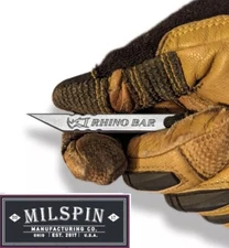 Milspin Rhino Bar EDC Stainless Steel Mini Pry Bar Multi tool Keychain, USA Made